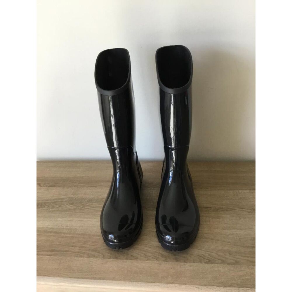 Columbia Sportswear Tall Rubber Rain Boots Black Size 8 New